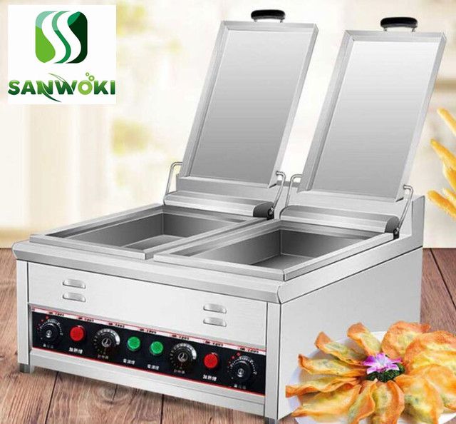 Electric Japanese Style Frying Pan Fried Dumpling Machine Pot Sticker  Machine Pancake Cooker Fried Pot Dumpling Fryer - Food Processors -  AliExpress